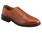 Brown Brogue Safety Shoe 